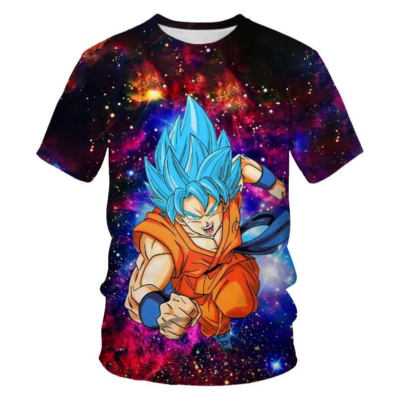 

2021 Summer Men's T-shirt Fashion Trend Anime Pattern 3D Printing Men and Women All-match Casual Plus Size T-shirt