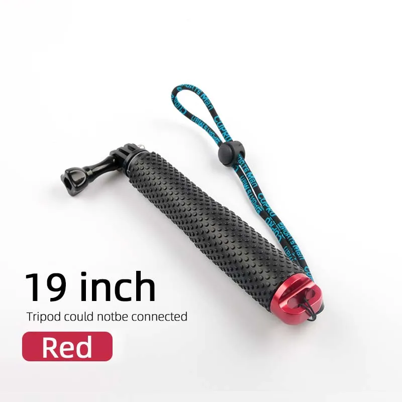 19inch Red Портативная селфи-палка для GoPro Hero 7 6 5 4 Экшн-камера раздвижной монопод для Xiaomi Yi 4K Sjcam Sj4000 Eken H9 аксессуары для камеры - Цвет: 19inch Red