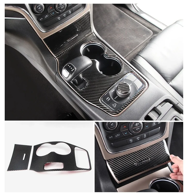 Центральная консоль из углеродного волокна для Jeep Grand Cherokee 2014 2015 крышка