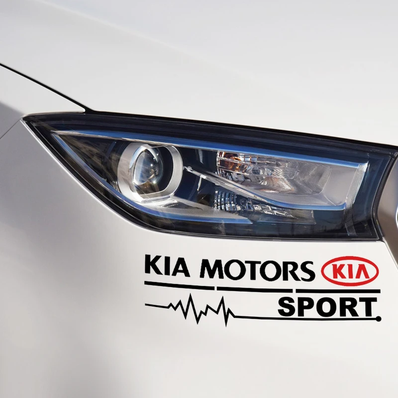 Наклейка на передний бампер для KIA K2 K3 K4 K5 Sorento Sportage R Rio Soul 2 шт. автомобильная