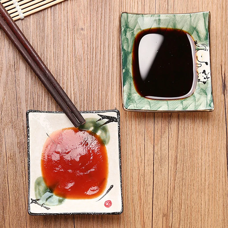 Японский нежный ветер керамика маленькая тарелка кухня для вкуса блюдо