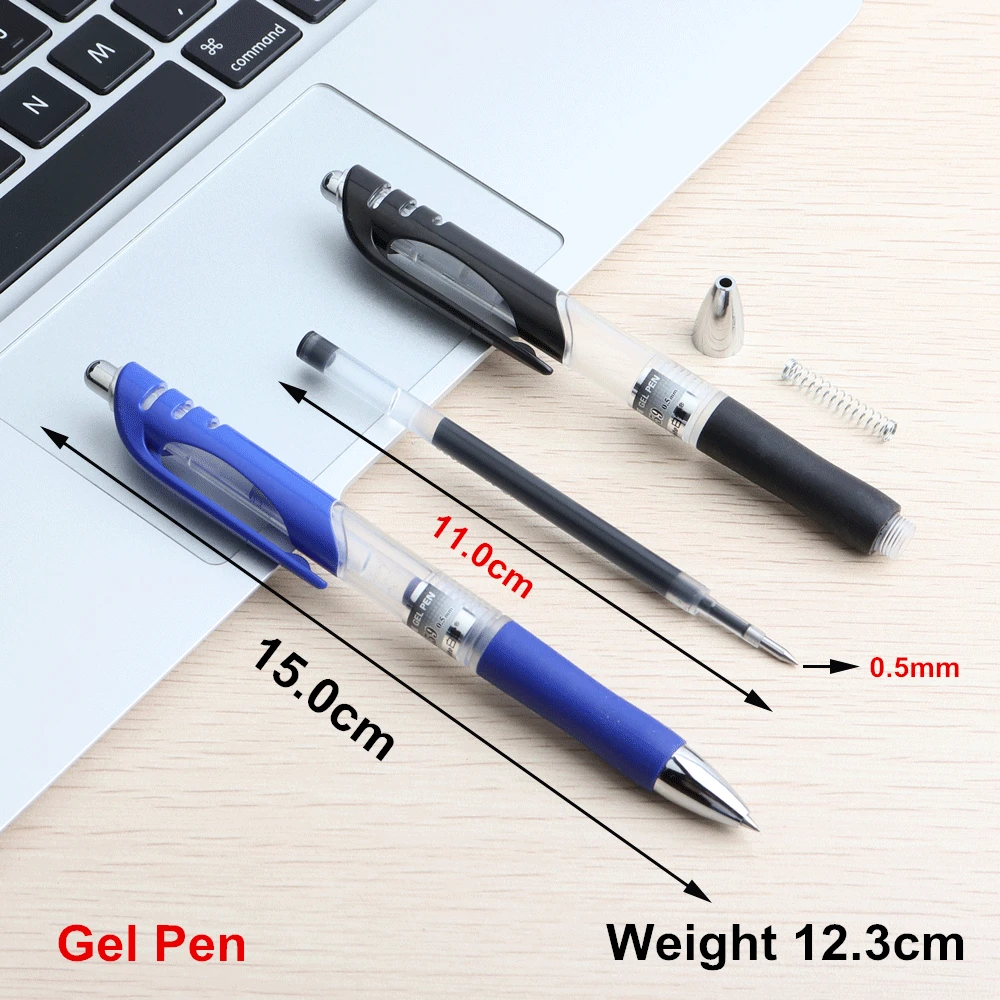 3PCS hot sale Gel Pens Signature Pen Calligraphy Pen 0.5mm For Kids Students Writing Office School Supplies Stationery