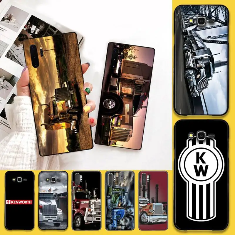 Чехол для грузовика Kenworth черный мягкий чехол телефона Samsung Note 7 8 9 10 pro Galaxy J7 J8 J6 Plus