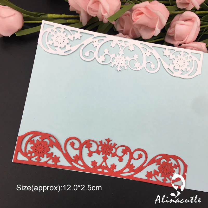 Высечка металлическая пресс-форма зимние снегоходы край скрапбукинг бумага альбом для художественных занятий ручной работы трафарет для открыток перфорирующий резак художественный резак