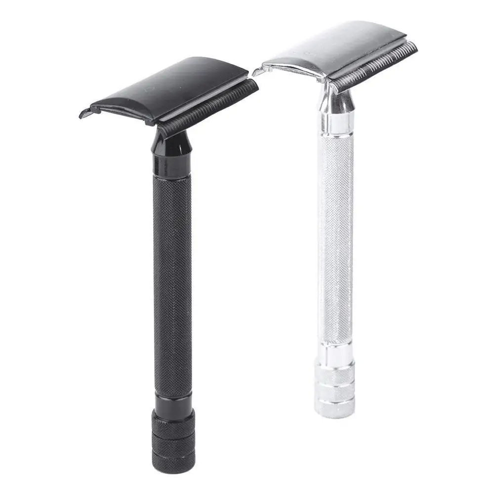 

Double Edge Safety Razor Shaving Blades,Wet Razor Shavers Manual Metal Classic Blades Shaving Standard Fits All L1Y4
