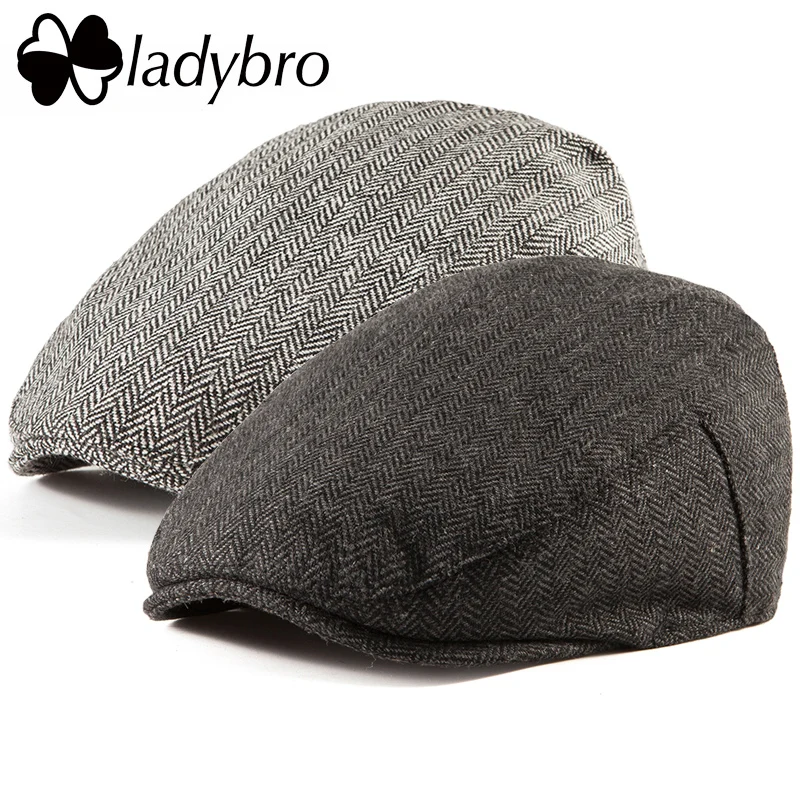 Мужская твидовая Кепка Ladybro повседневная кепка газетчика в Ирландском стиле