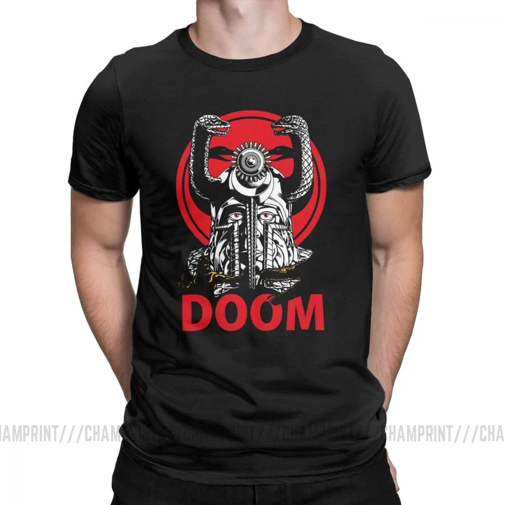 DOOM мужские футболки Ретро игра Конан варвар гулса змея Культовая Винтажная
