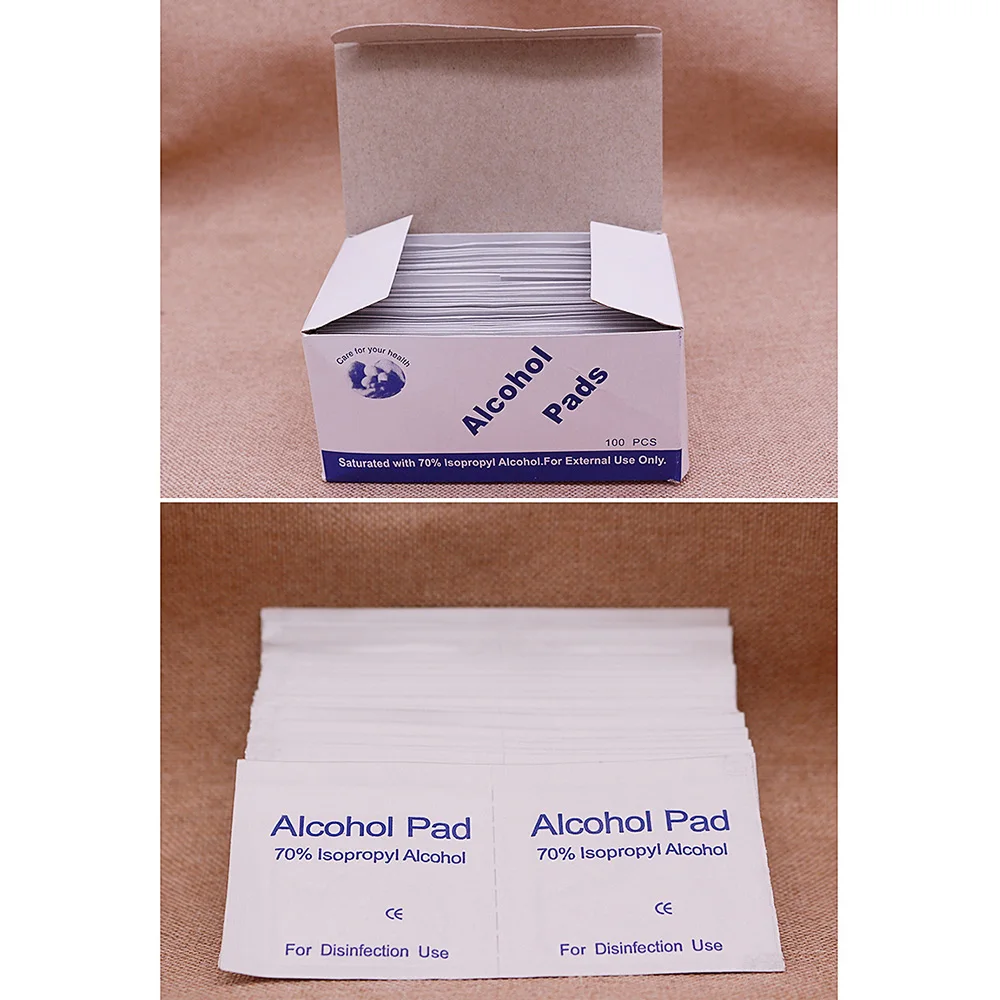 100 ⑤ кор. одноразовые спиртовые прокладки дезинфекция коврик антисептик уход за
