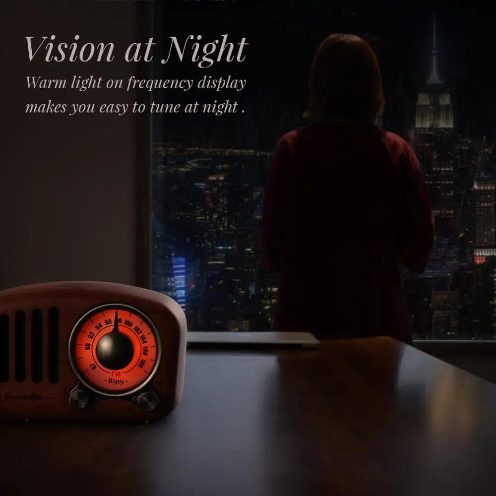 PRUNUS Ретро Bluetooth колонка радио Орех Деревянный fm радиоприемник громкий громкость