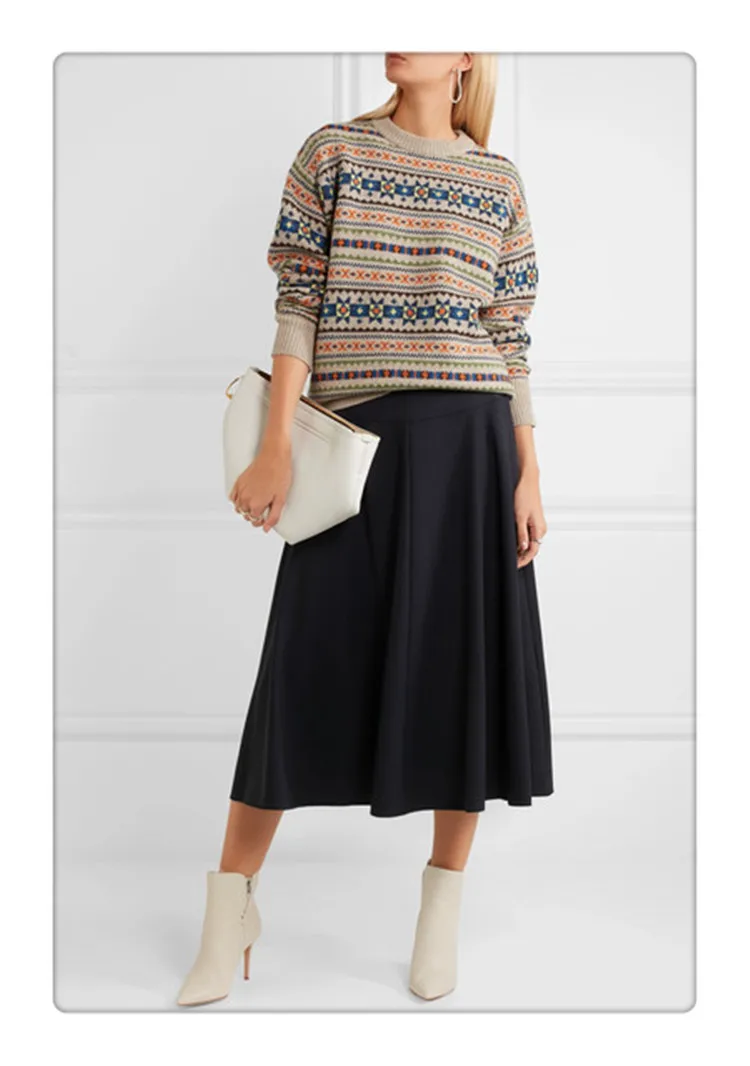 Шотландский желтый/серый жаккардовый свитер с вырезом ярко-серая островка