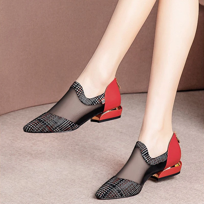 

Туфли-лодочки женские с острым носком, на молнии