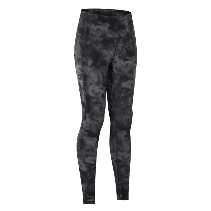 

R&W 2021 Summer Printed Camouflage Women High Waist Sports Leggings Pants Fitness Running Hip Up Pocket Legging HIIT Jogger