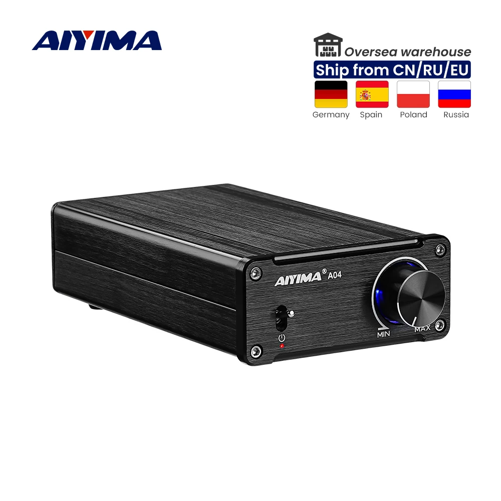 AIYIMA A04 TPA3251 Power Amplifier HIFI Audio Sound Amplifier 2.0 Home Professional Amplificador 175Wx2 Super TDA7498E/TPA3116