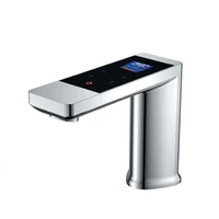 intelligent electronic bathroom basin faucet thermostatic smart mixer
