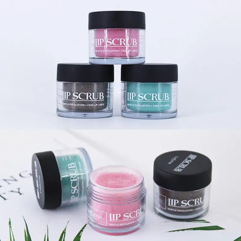 

3 Colors Lip Sugar Moisturizing Lip Scrub Gentle Exfoliating Dead 30g Lips Lips Wrinkle Lip Balm Skin Care Remove T9R4
