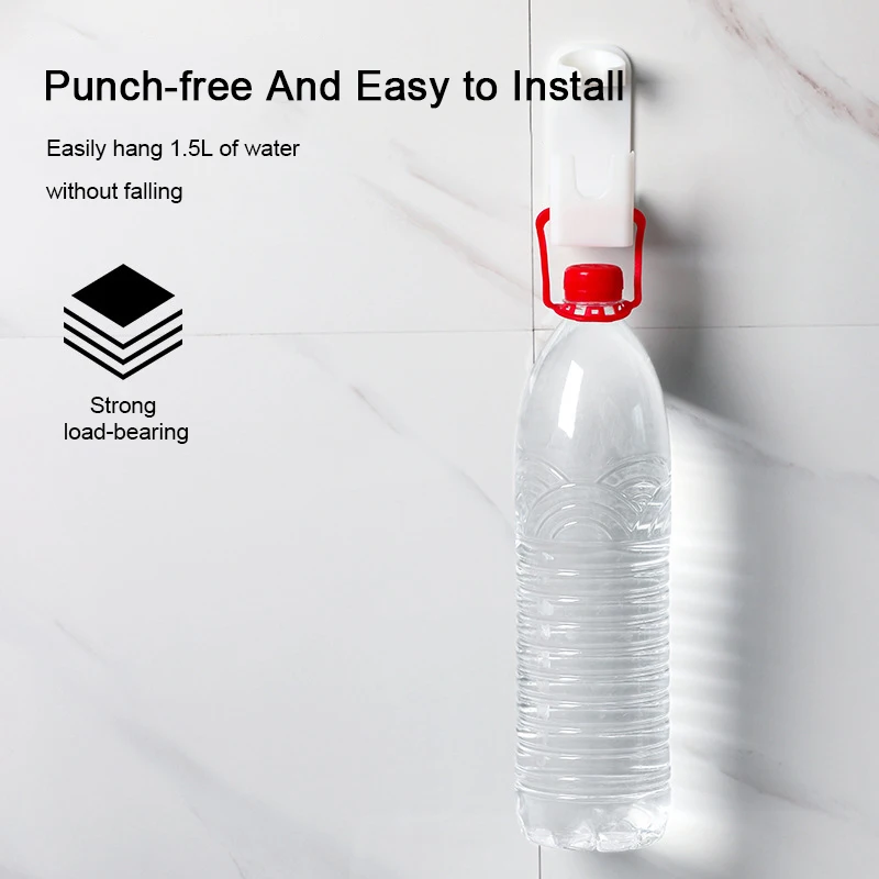 

Holder 2 In 1 Traceless Toothbrush Stand Cup Rack Wall-Mounted Bathroom Accessories S9S21S82