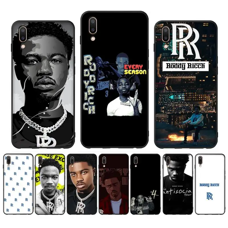 

Roddy Ricch Rap Rapper The Box Phone Case Case For Oppo Reno Realme C3 6Pro Cover For vivo Y91C Y17 Y19