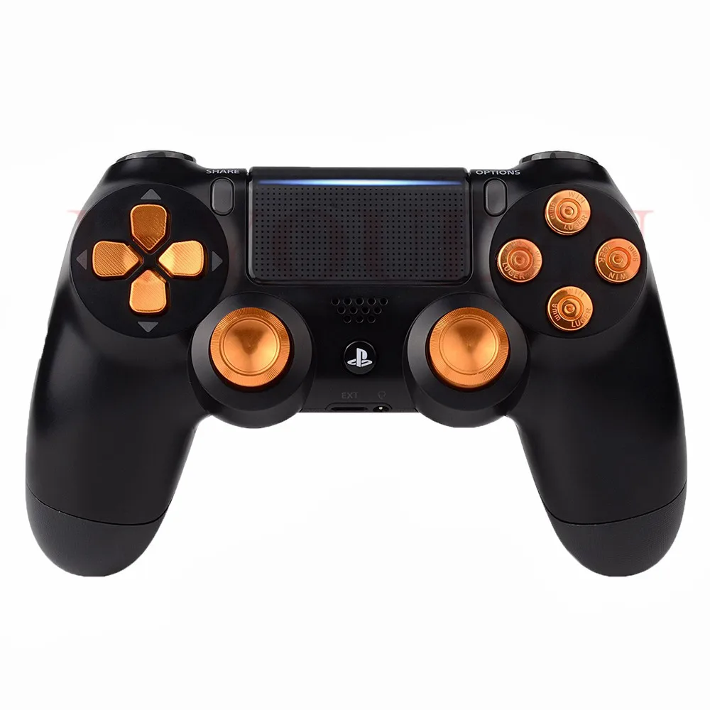 IVYUEEN Gold Slim Controller для Sony Dualshock 4 PS4 DS4 Pro Алюминиевый металлический аналоговый