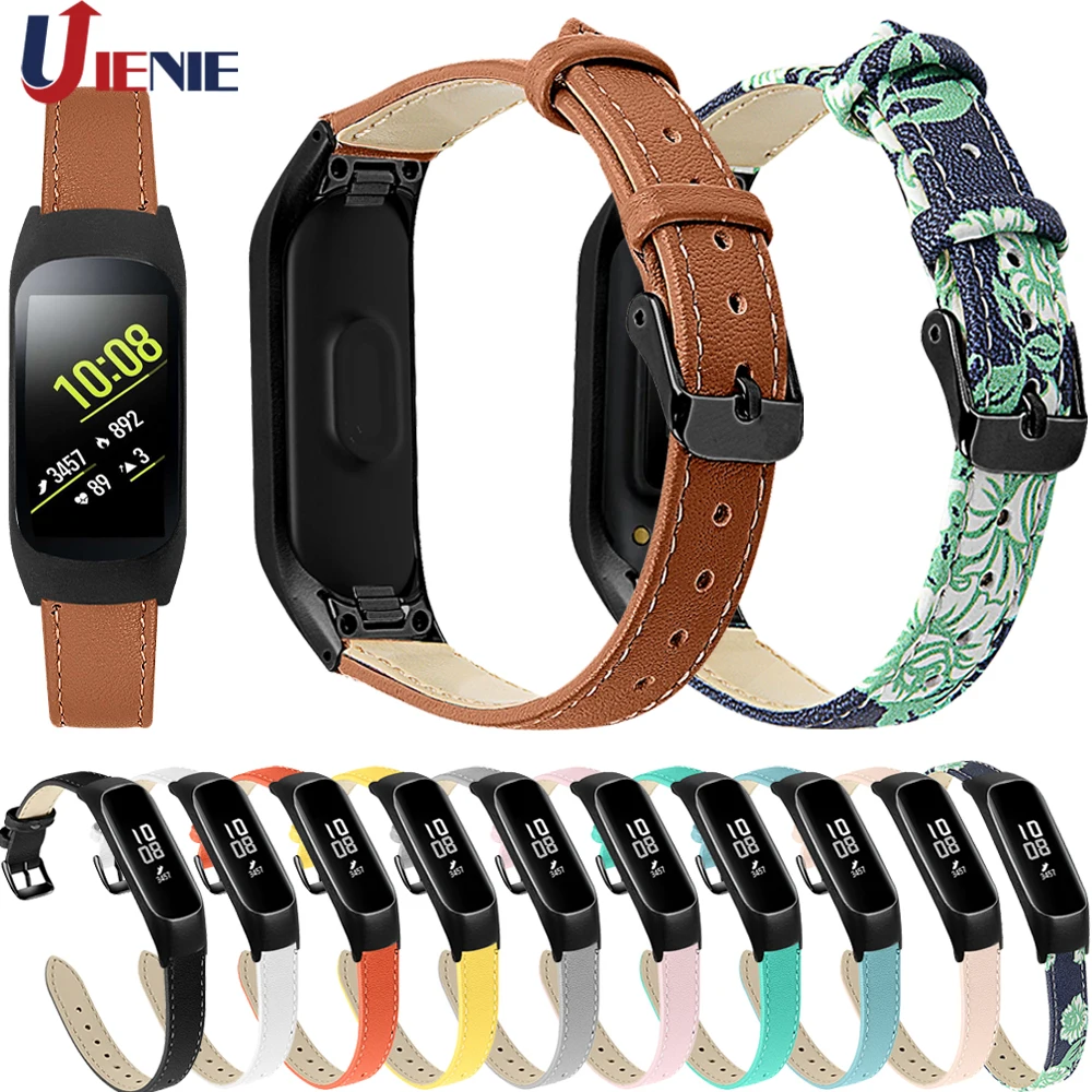 Кожаный ремешок для Samsung Galaxy Fit e SM R375 умный Браслет часов спортивный модный