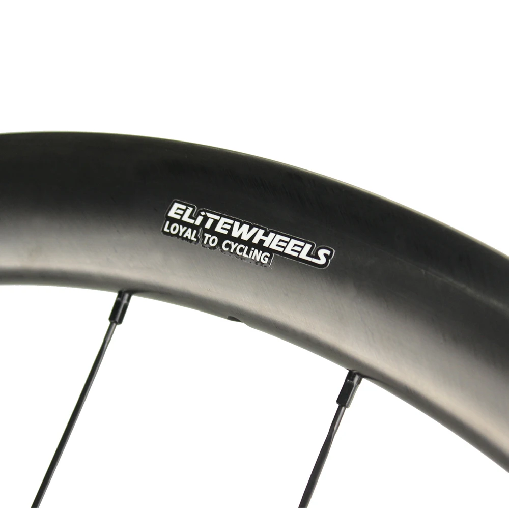 Online ELITEWHEELS 700C Kies Carbon Räder 40mm Felgen Tiefe Straße Disc Fahrrad Laufradsatz Tubeless Kompatibel Ratsche System 36T Hub 24H UNC
