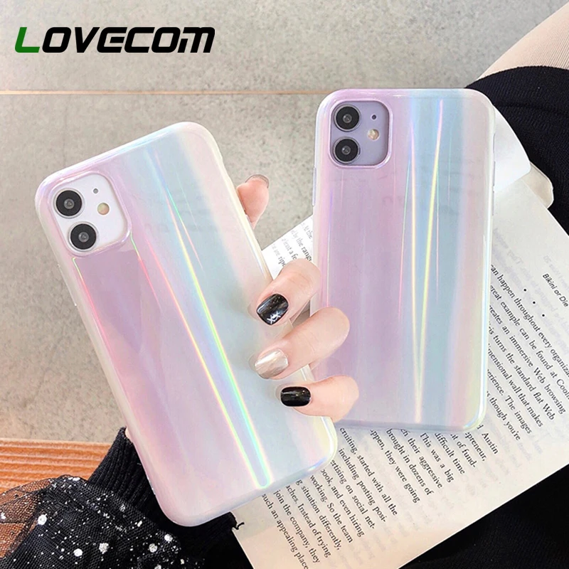 Лазерный голографический телефонный чехол Dream Light для iPhone 12 Mini 11 Pro Max XR X XS 7 8 Plus