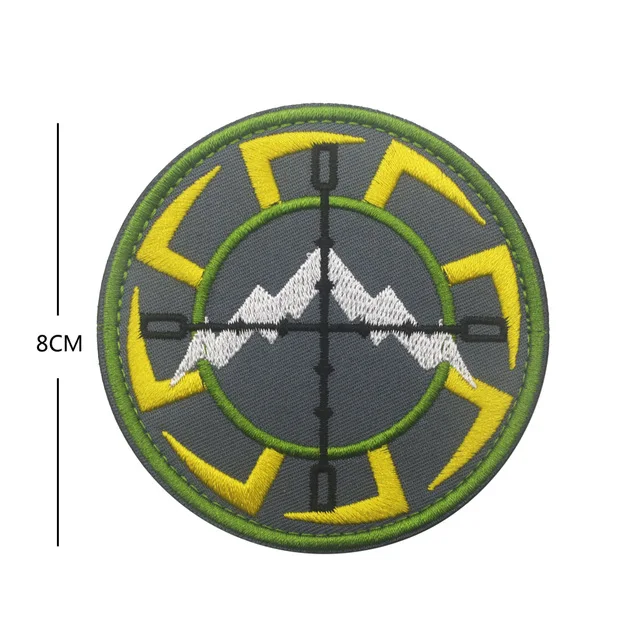 sniper 8cm(3 inch) Ворон символ Одина Unicursal Valknut Valhalla тактические Викинги боевой патч Blackbird Sun эмблема военный значок аппликация патч - Цвет: sniper 8cm(3 inch)