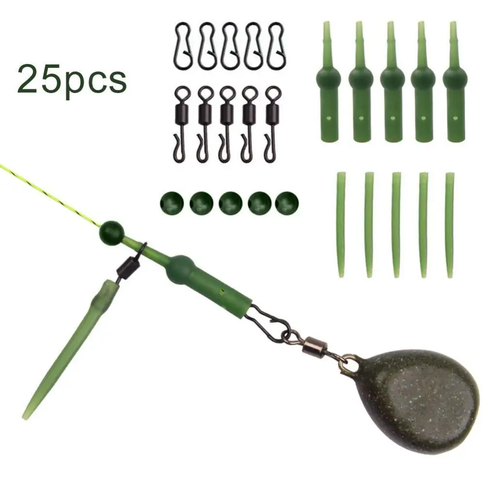 

25Pcs/Set Rolling Quick Change Swivels Chod Rig Buffers Carp Fishing Accessories