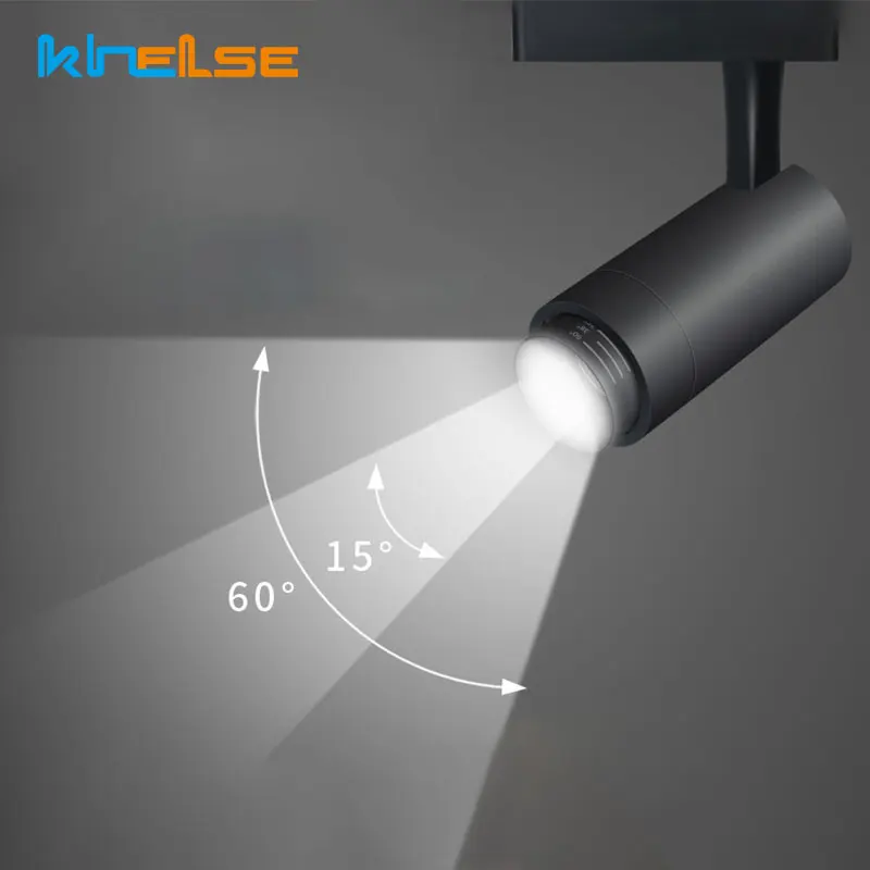 Регулируемые трековые огни с регулируемой яркостью освещение для трека угол