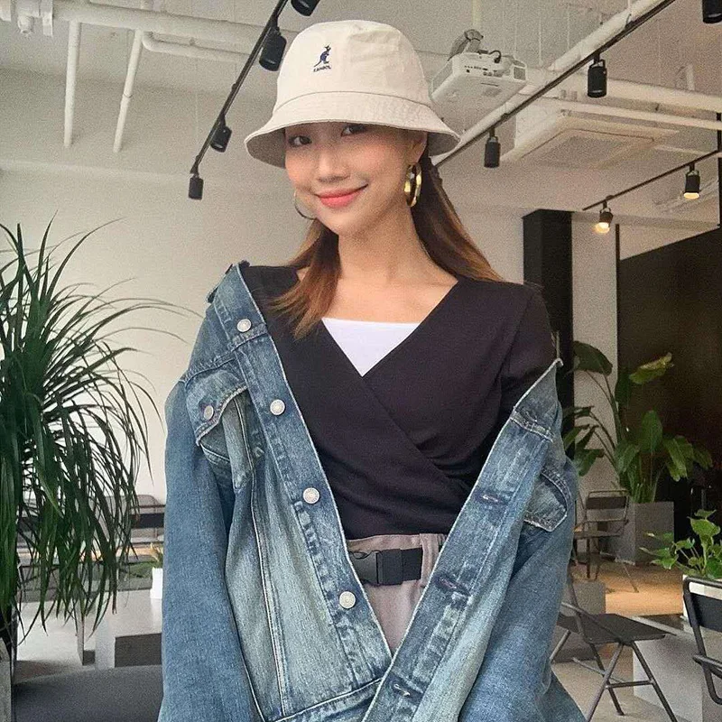 Панама-кенгуру для мужчин и женщин хлопковая уличная модная шапка с вышивкой