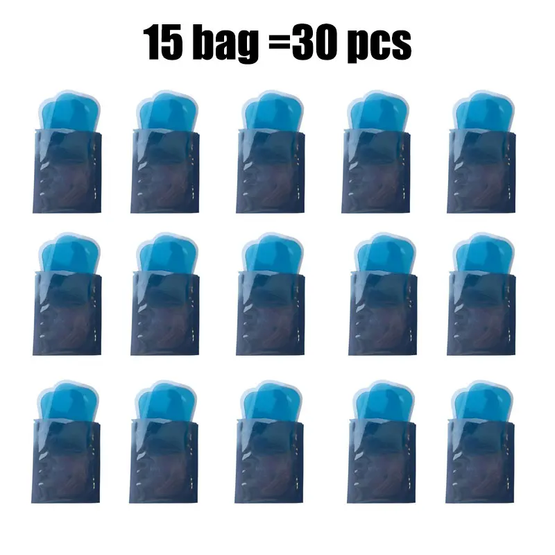30 pcs 50 шт. гелевые подушечки для EMS брюшной тренажер для пресса потеря веса бедра стимулятор мышц Тренажер Замена Массажер гель патч - Цвет: 30 pcs