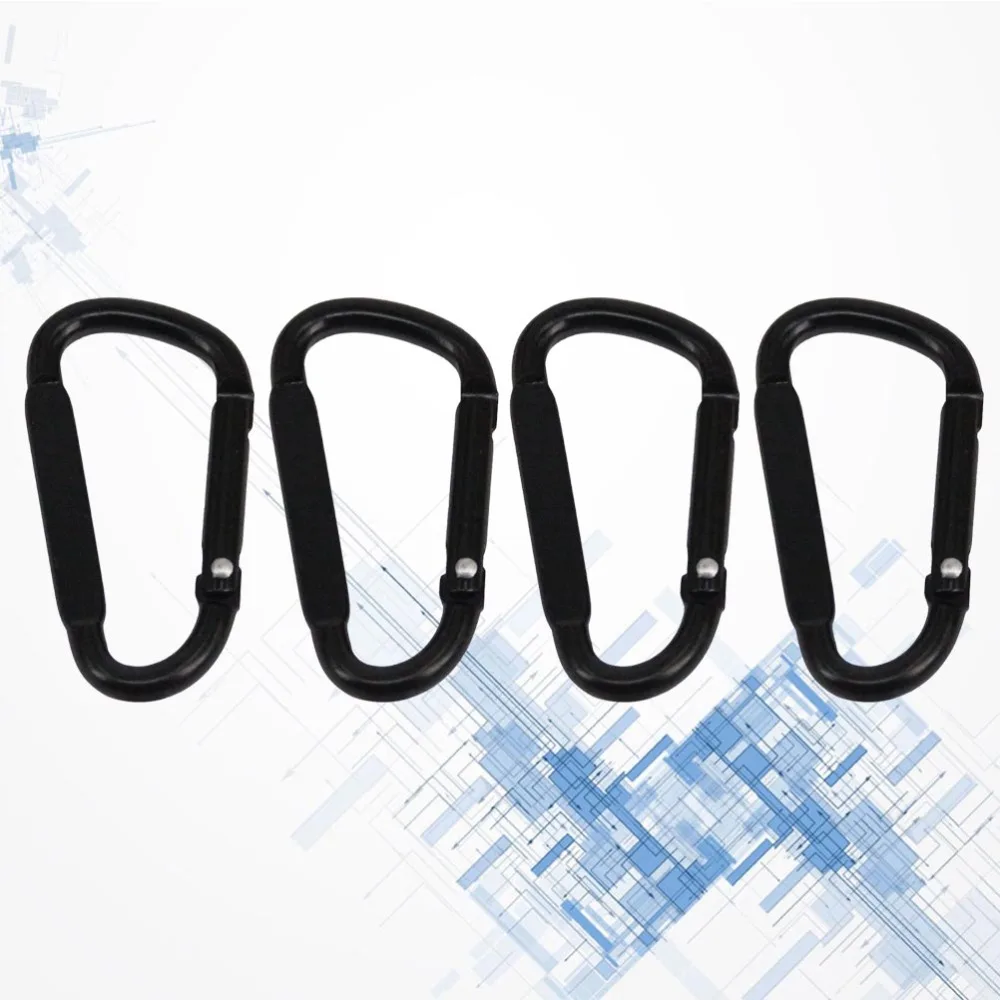

2PCS D-type Side Squashing Aluminum Alloy Safety Carabiner Portable Climbing Buckle Multifunctional Carabiners Outdoor Sports