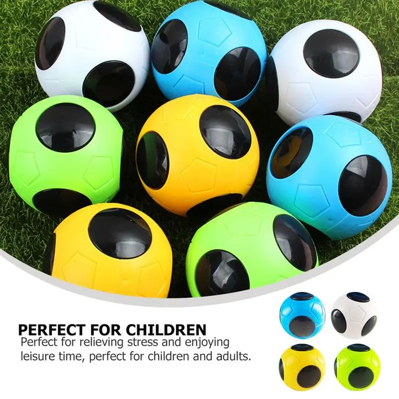 4 Uds ni&ntilde;os Mini f&uacute;tbol juguetes, para la punta del dedo Gyro juguetes descompresi&oacute;n Juguetes-5
