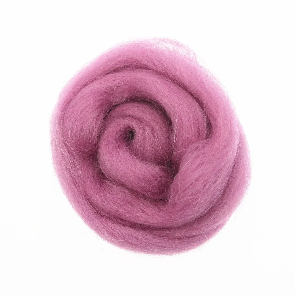 Серия фиолетового цвета Шерстяное волокно цветок животное шерстяное валяние