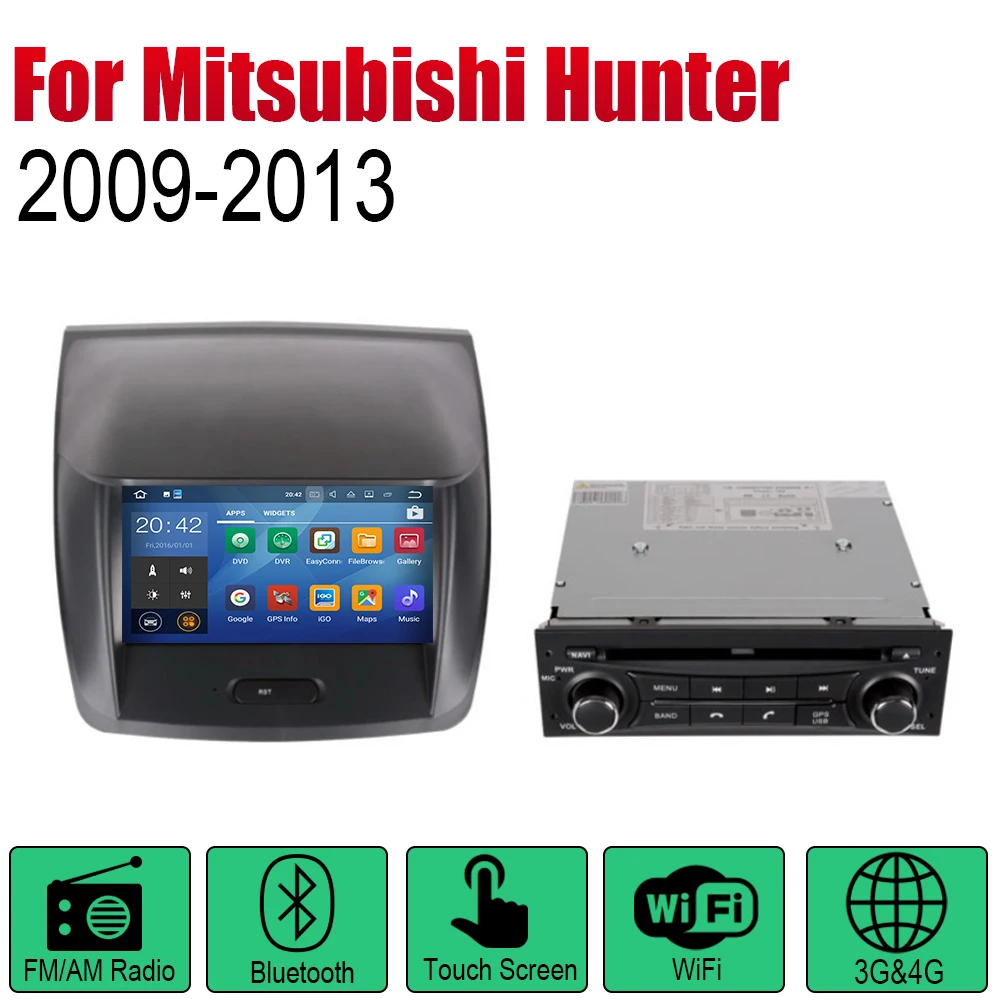ZaiXi Android 2 Din автомобильное радио, DVD для Mitsubishi Hunter L200 Strada Triton 2009~ 2013 Автомобильный мультимедийный плеер с gps-навигатором