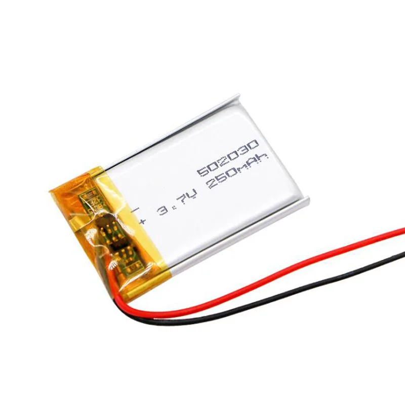 250mah 3,7 V 502030 литиевая литий-ионная аккумуляторная батарея для автомобиля dvr тахограф bluetooth наушники камера динамик MP3 MP4