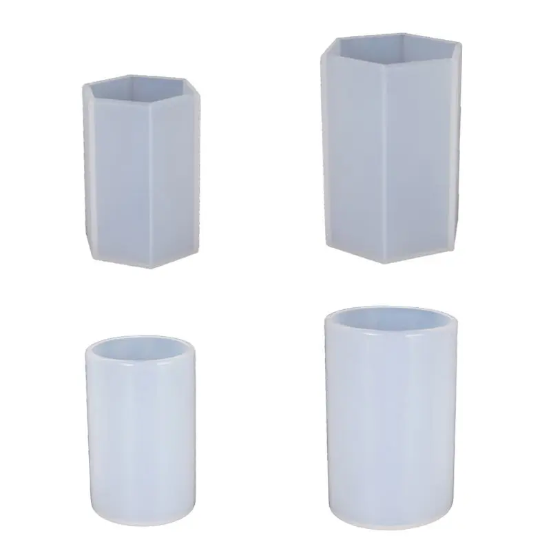 

DIY Crystal Epoxy Mold UV Resin Dried Flower Decoration Hex Cylindrical Mould Candle Mold Soap Making Cake Decorations