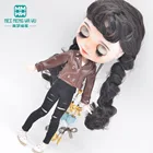 Модные кожаные куртки, коричневые, подходят для Blyth Azone OB23 OB24, аксессуары для кукол