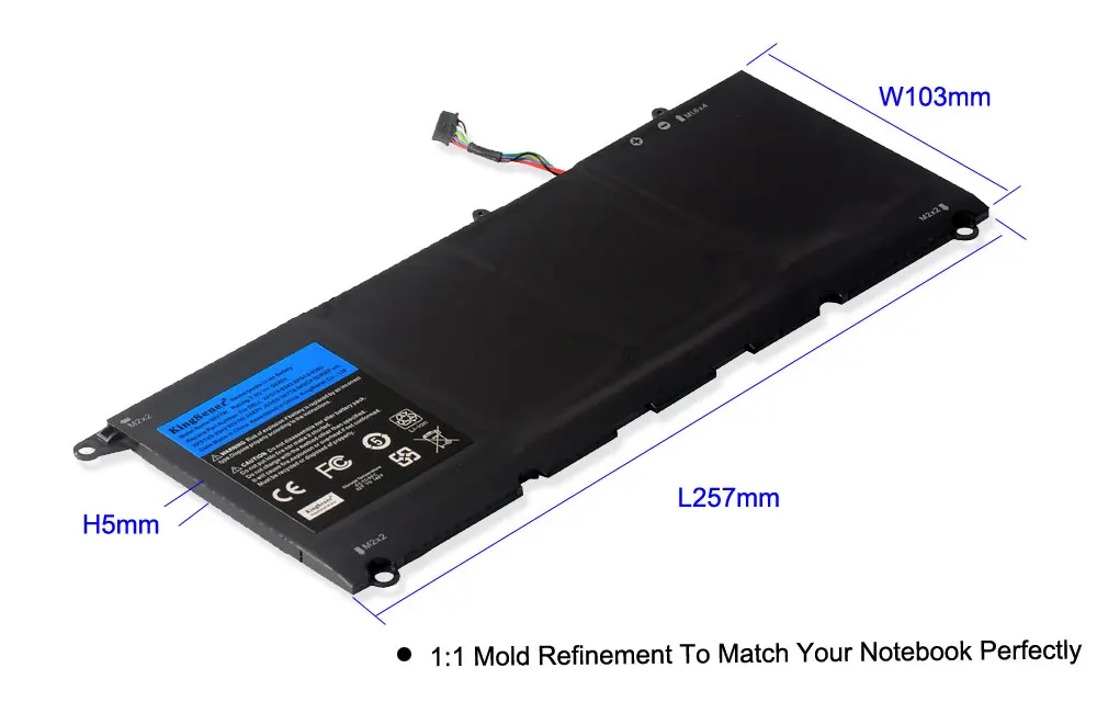 KingSener 90V7W JHXPY JD25G 090V7W ноутбук Батарея для Dell XPS 13 9343 XPS13 9350 13D-9343 P54G 0N7T6 5K9CP RWT1R 0 дзпв 56WH