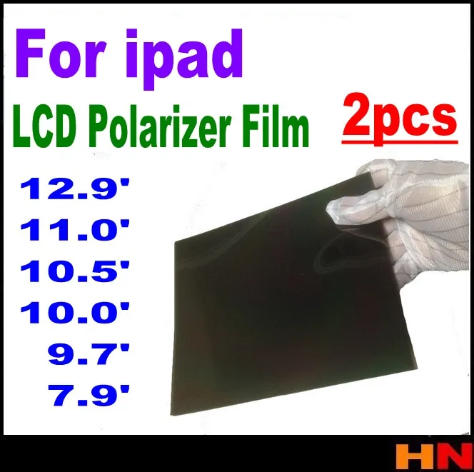 2 шт. поляризатор для ipad mini 9 7 10 5 12 дюйма|lcd polarizer film|polarizing filmlcd |