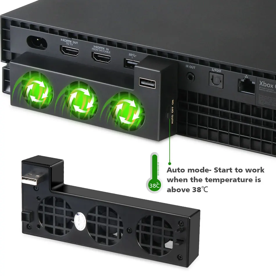 Внешний вентилятор охлаждения 2021 дюйма для X Box Xbox One контроллер консоли USB-гаджет