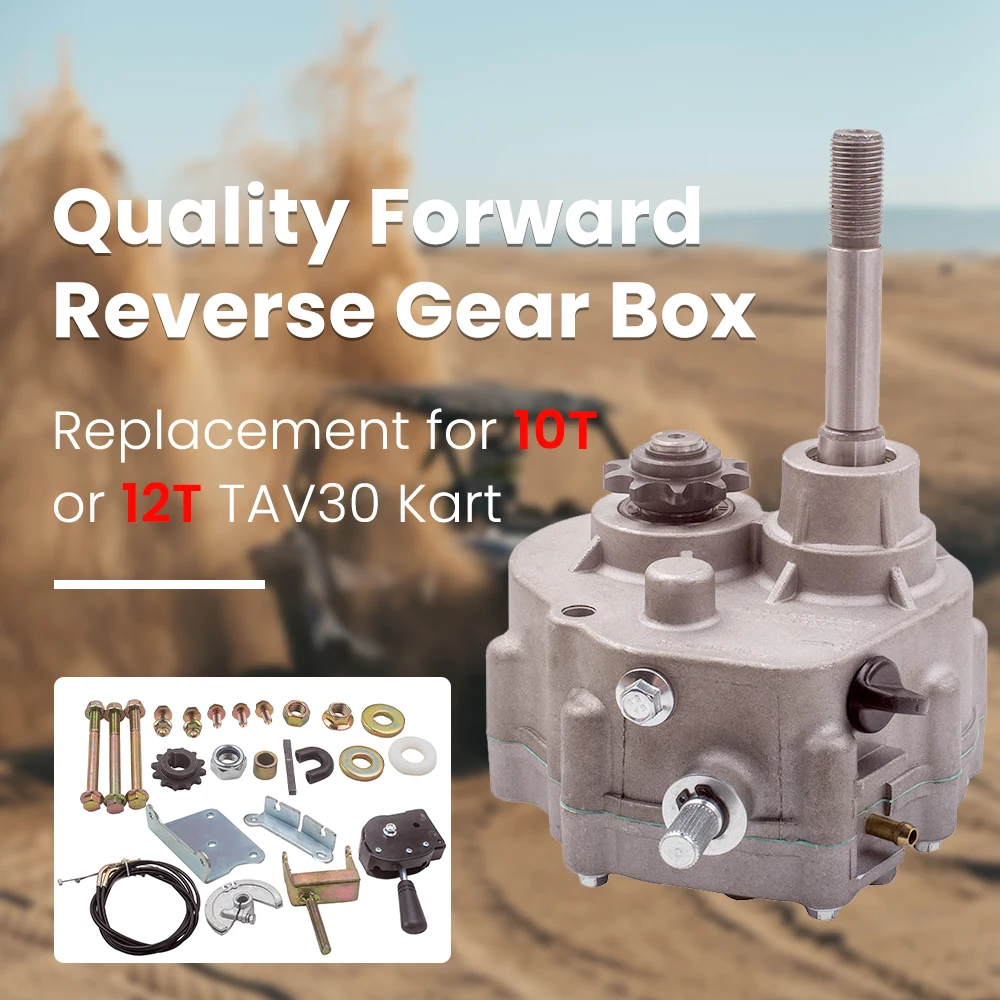 

Go Kart Forward Reverse Gear box w/ Shifter Assembly For 2HP-13HP 10T or 12T