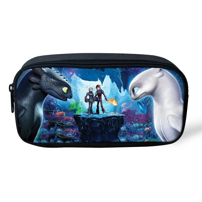 as pictures ThiKin мультфильм дракон 3D печать рюкзаки Карандаш сумка 3 шт. портфель школьные ранцы для мальчиков девочек Bookbag ранец - Цвет: as pictures