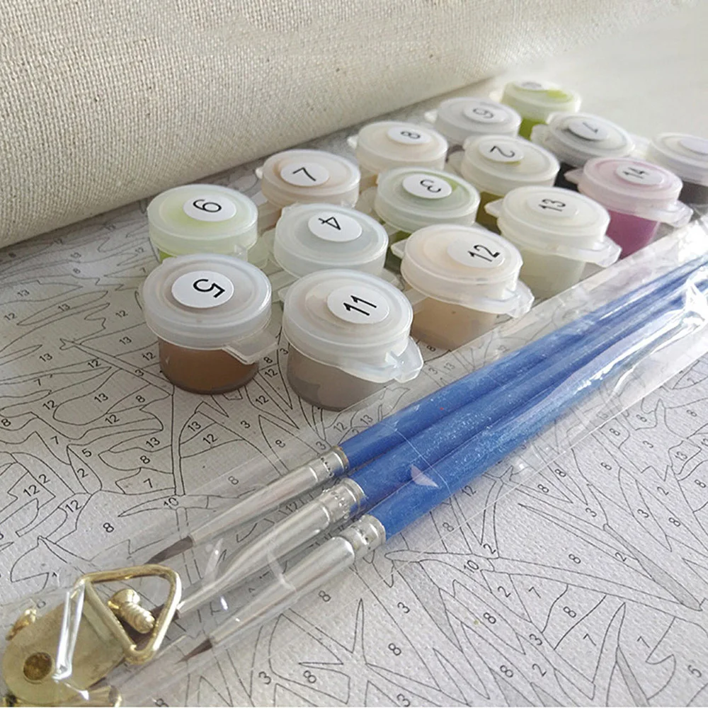 

Digital painting kit DIY oil painting home decoration without frame vintage purple lavender 40 x 50cm