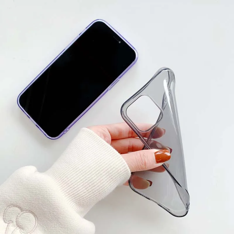 

Clear Phone Case For iPhone 12 11 Pro Max Mini iPhone SE 2020 x xs xr 6 6S 7 8 plus Transparent Silicone Soft Thin Candy Cover