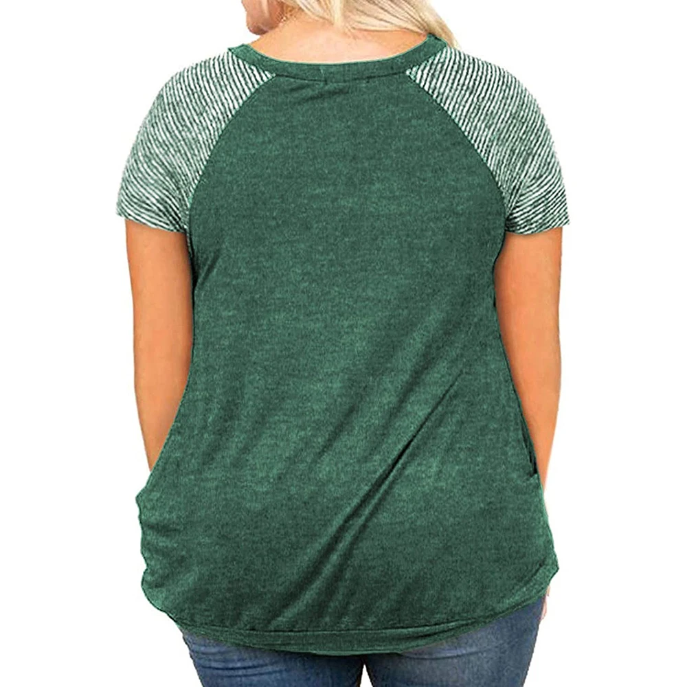 

5XL Plus Size Summer Ladies Tops Loose Casual T Shirt Women Short Sleeve Round-Neck Oversized Pullover Fashion Female Tee D30