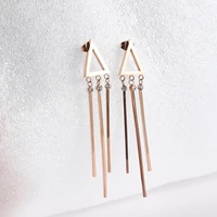 triangle geomotric dangle earrings for women 2021 new stainless steel wedding drop earings fashion jewelry gifts
