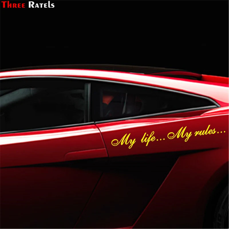 Три трещотки TZ 640 8 5*60 см 1 2 штуки My life... rules... Автомобильные наклейки и