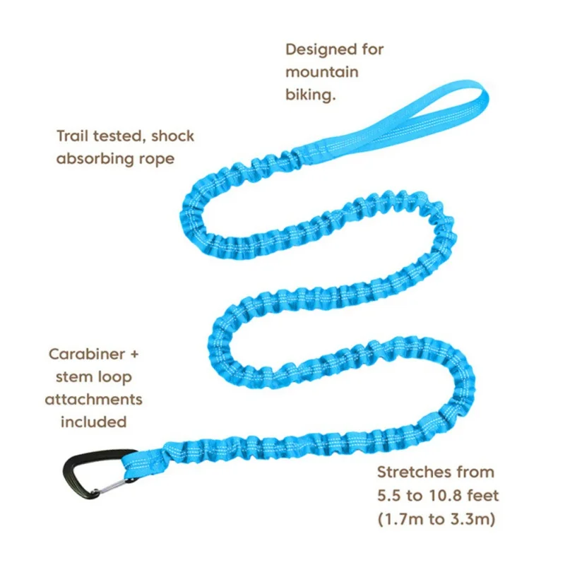 

Bicycle MTB Bike Reflective Stretch Pull Straps Traction Belt Outdoor Children Cycling Elastic Traction Rope new