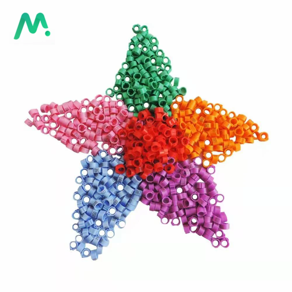 

100Pcs Plastic 8mm Bird Pigeon Foot Ring No.1-100 Pigeon Leg Poultry Dove Parrot Clip Rings Poultry Ring Bird Carry