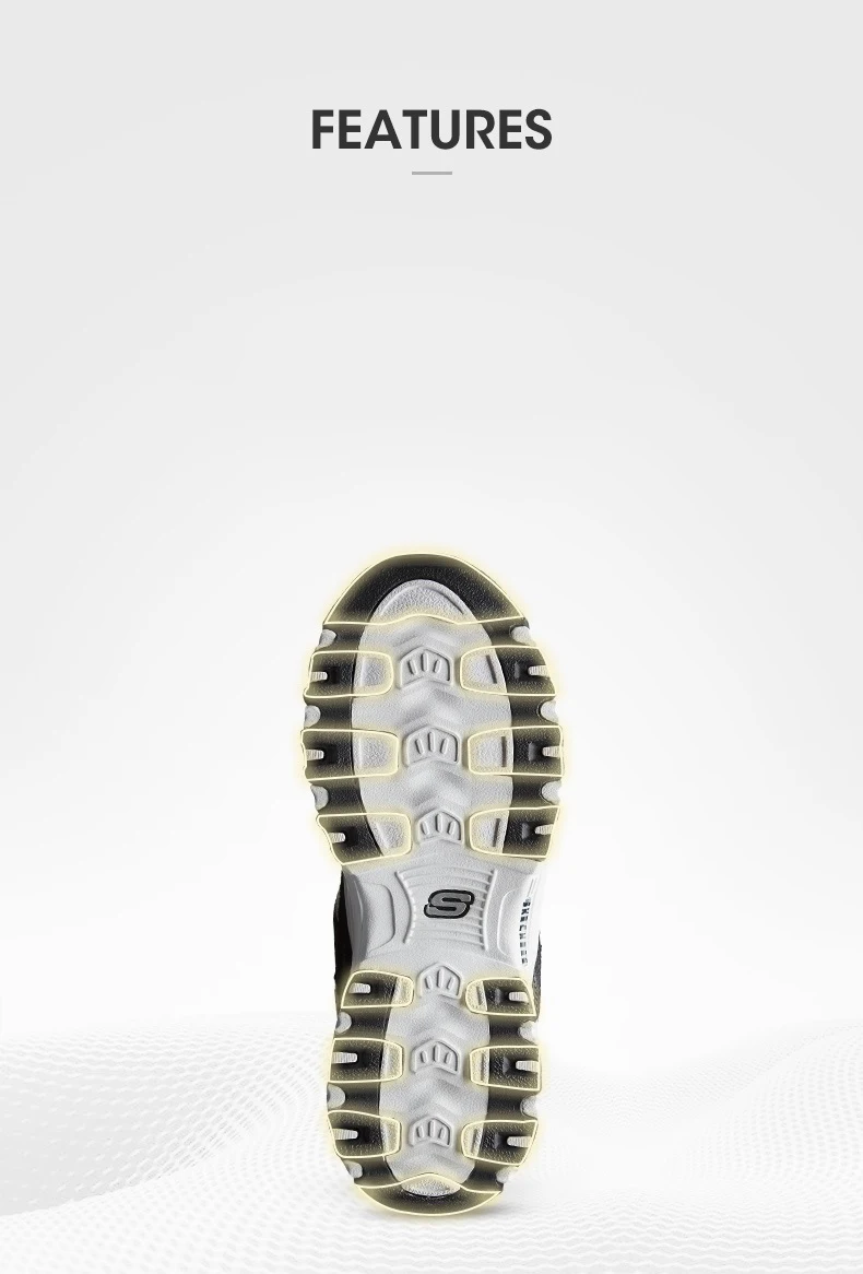 Skechers/Женская обувь D'LITES; женские кроссовки; удобная дышащая повседневная обувь на толстой подошве; обувь высокого качества; 66666179-BKW